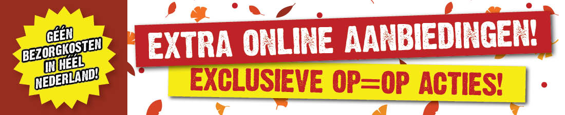 Alleen online acties! 