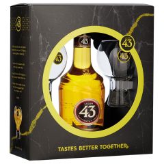 Licor 43 Original met 2 'marmer' ballon glazen 70 cl