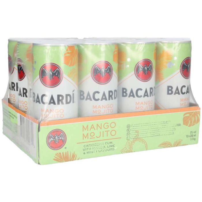 Bacardi Mojito Mango tray 12 x 25 cl 
