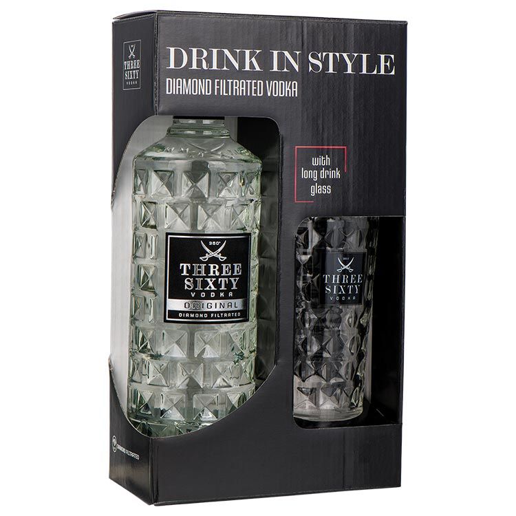 Three-Sixty Vodka 70 cl