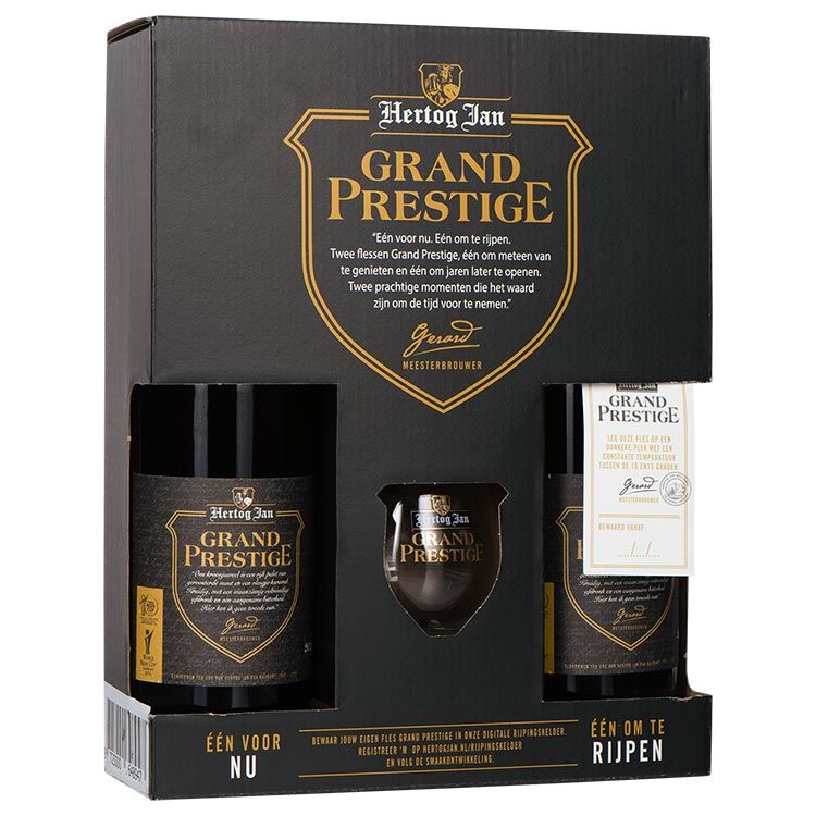 Hertog Jan Grand Prestige Met origineel glas 2 x 75 cl
