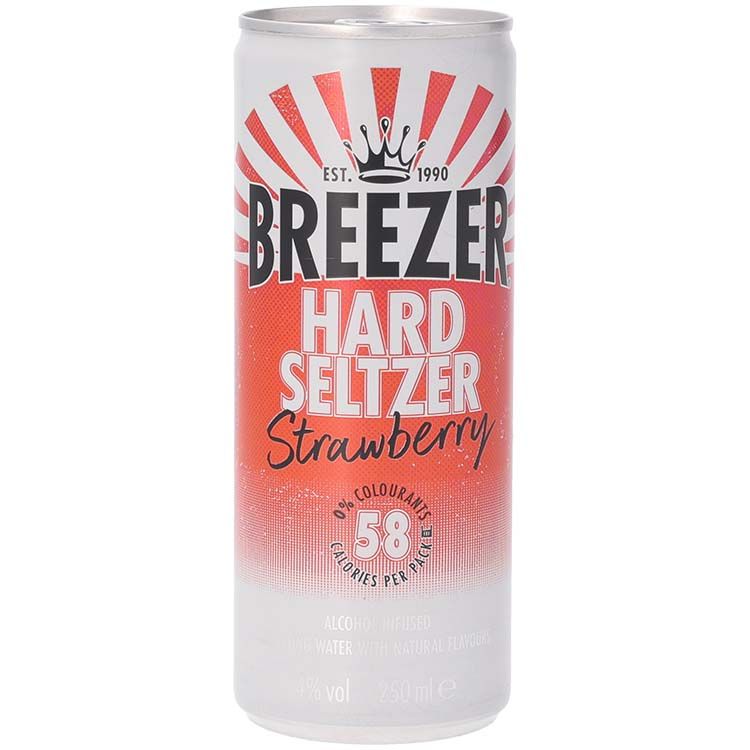 Breezer Hard Seltzer Strawberry 25 cl