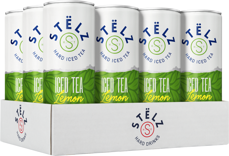 Stëlz Hard Ice Tea Lemon tray 12 x 25 cl