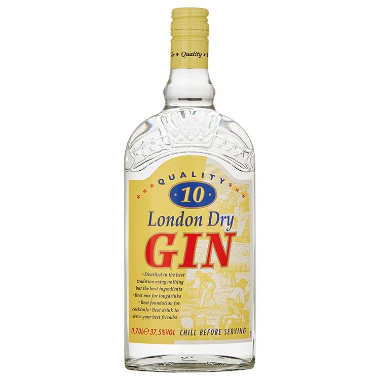 Quality 10 London Dry Gin 70 cl
