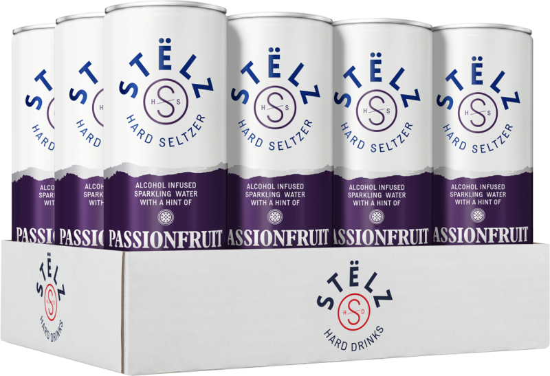 Stëlz Hard Seltzer Passionfruit tray 12 x 25 cl