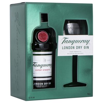 Tanqueray London Dry Gin + Copa Glas 70 cl
