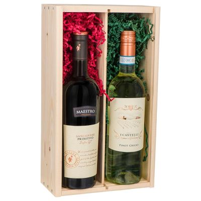 Wijnkist Pinot Grigio & Sangiovese-Primitivo 2 x 75 cl