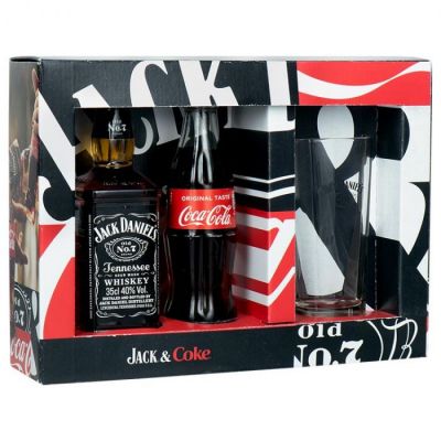 Jack Daniel's Met flesje cola en glas 35 cl