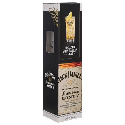 Jack Daniel's Honey met origineel glas 70 cl