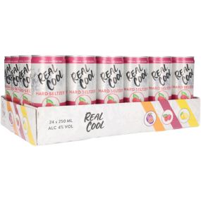 Real Cool Hard Seltzer Raspberry tray 24 x 25 cl