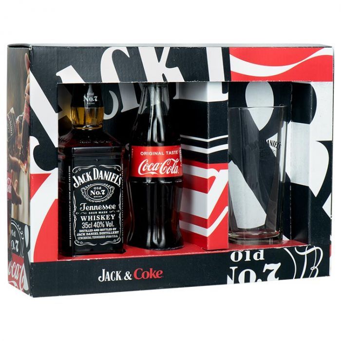 statistieken leider Berouw Jack Daniel's Met flesje cola en glas 35 cl | €14.99 | DirckIII
