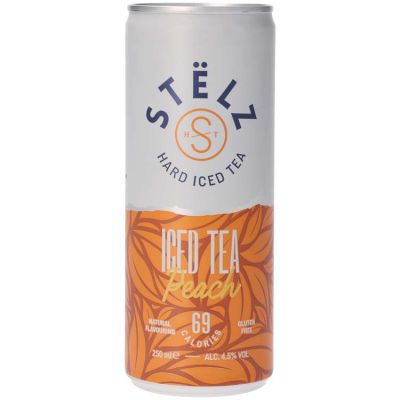 Stëlz Hard Seltzer Iced Tea Peach 25 cl