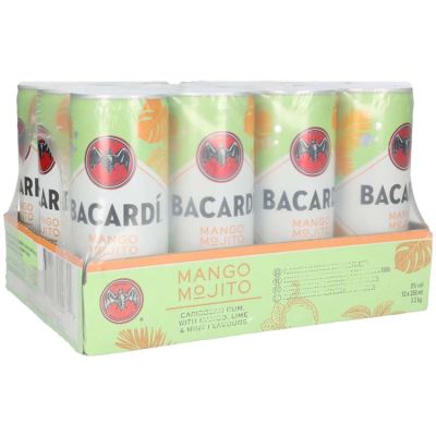 Bacardi Mojito Mango tray 12 x 25 cl 