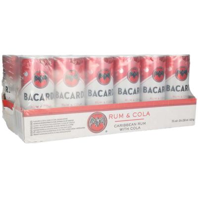 Bacardi & Cola tray 24 x 25 cl 