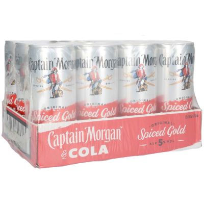 Captain Morgan & Cola tray 12 x 25 cl