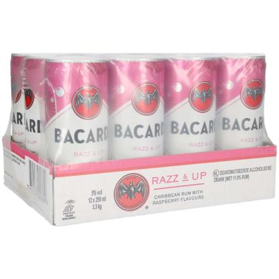 Bacardi Razz & Up tray 12 x 25 cl 