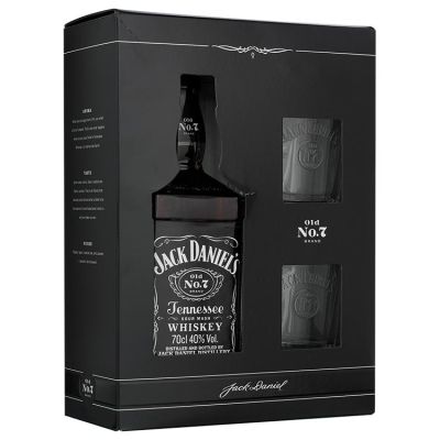 Jack Daniel's Whiskey Met 2 tumblers 70 cl