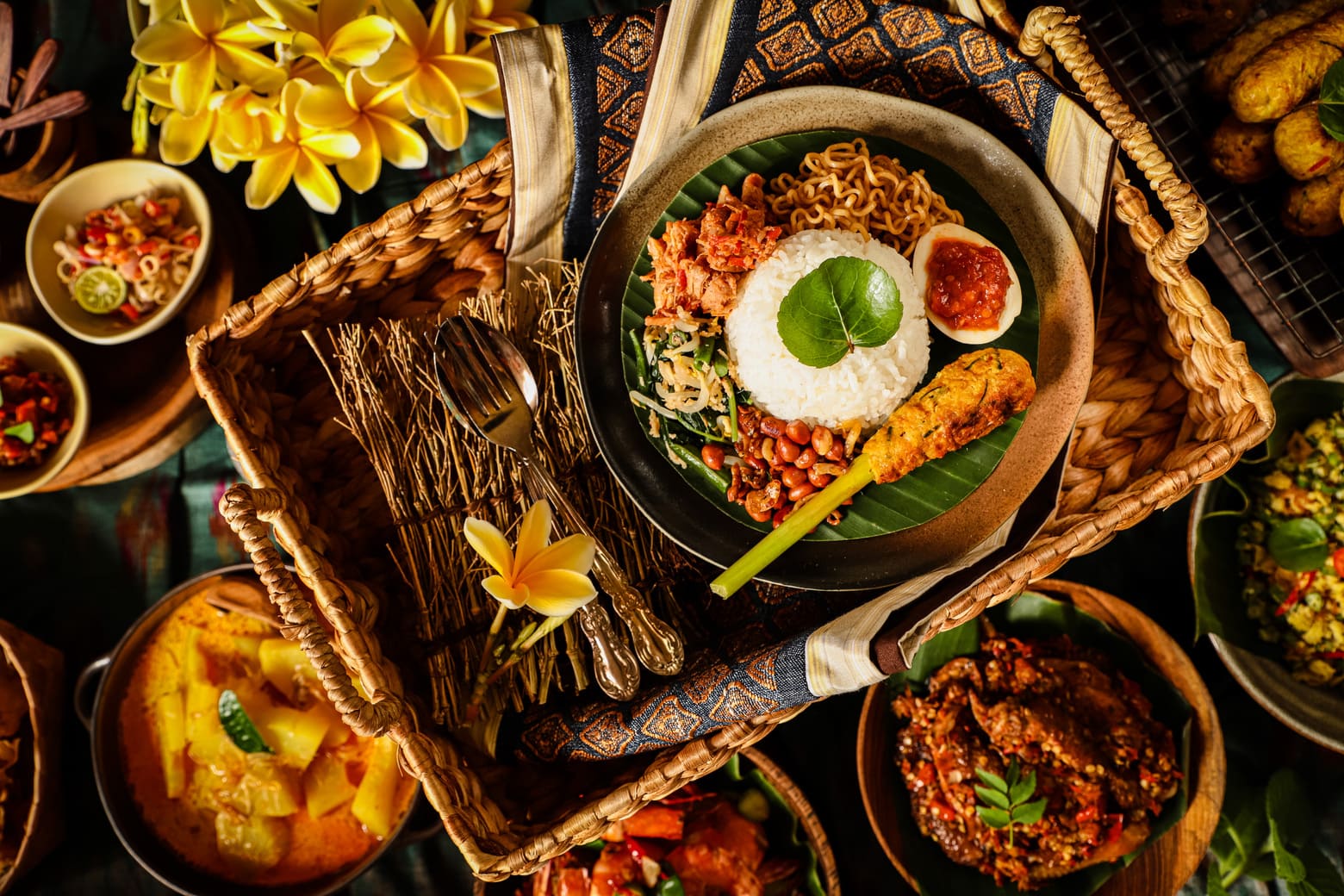 Wijn bij Indonesisch eten