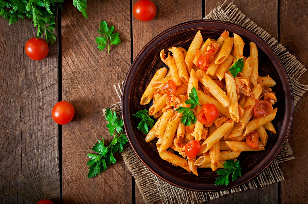 Wijn bij pasta