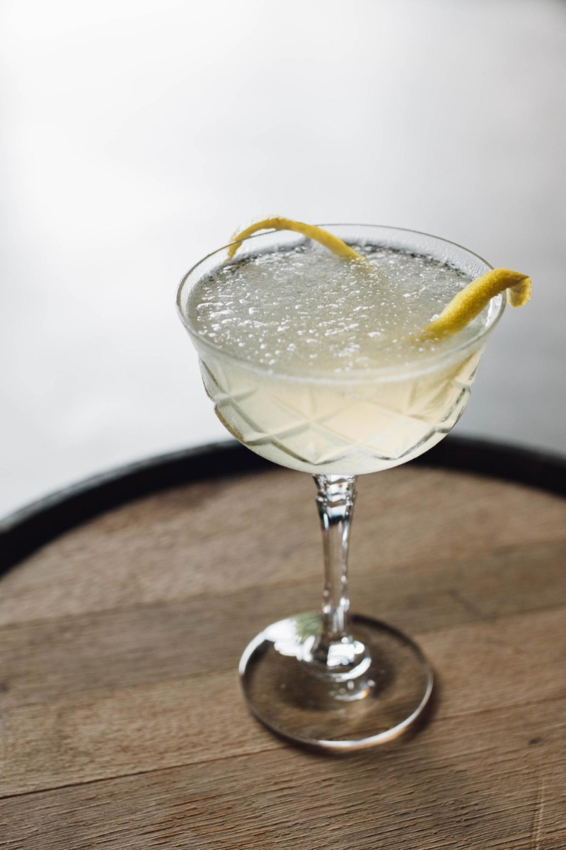 Gibson's gin fizz